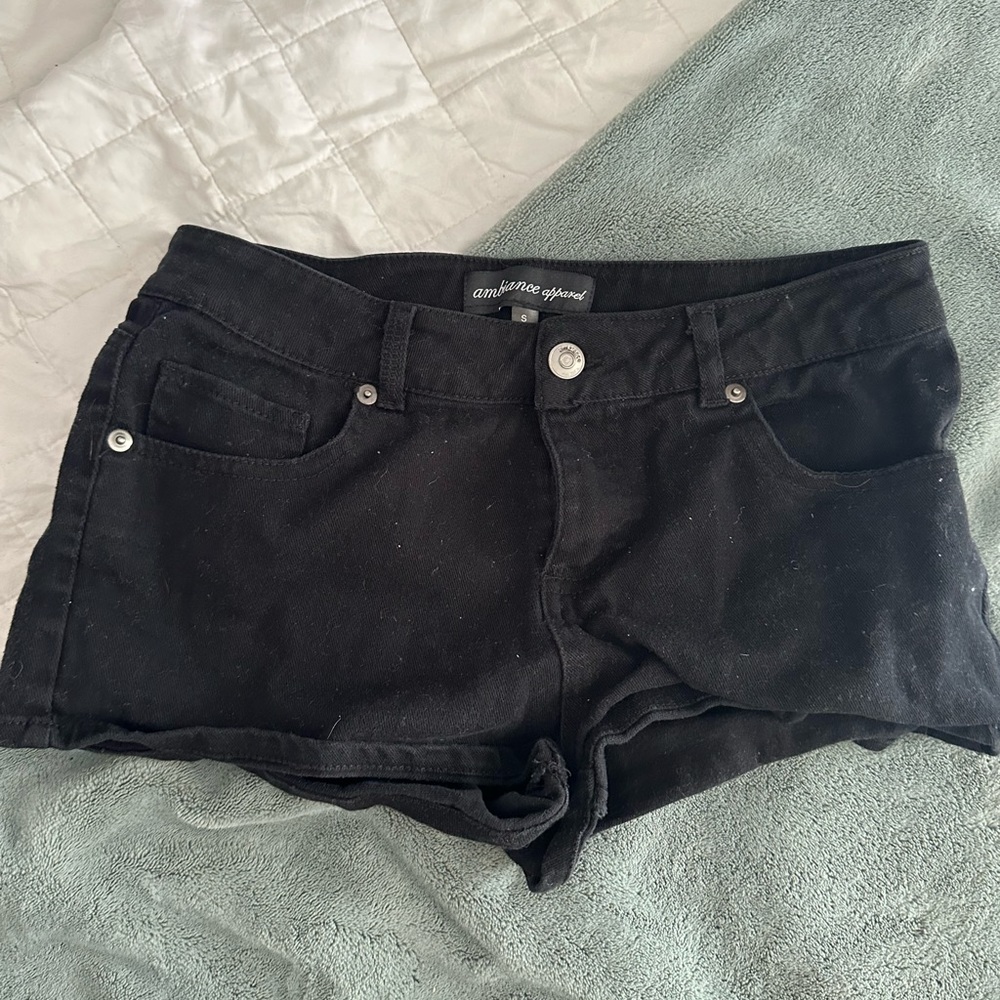 black small shorts